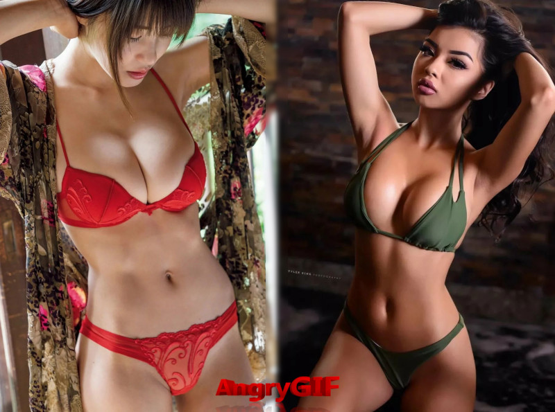 Asian sexy girls in bikini by AngryGIF